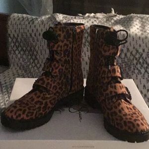 Leopard Print Ankle Boots